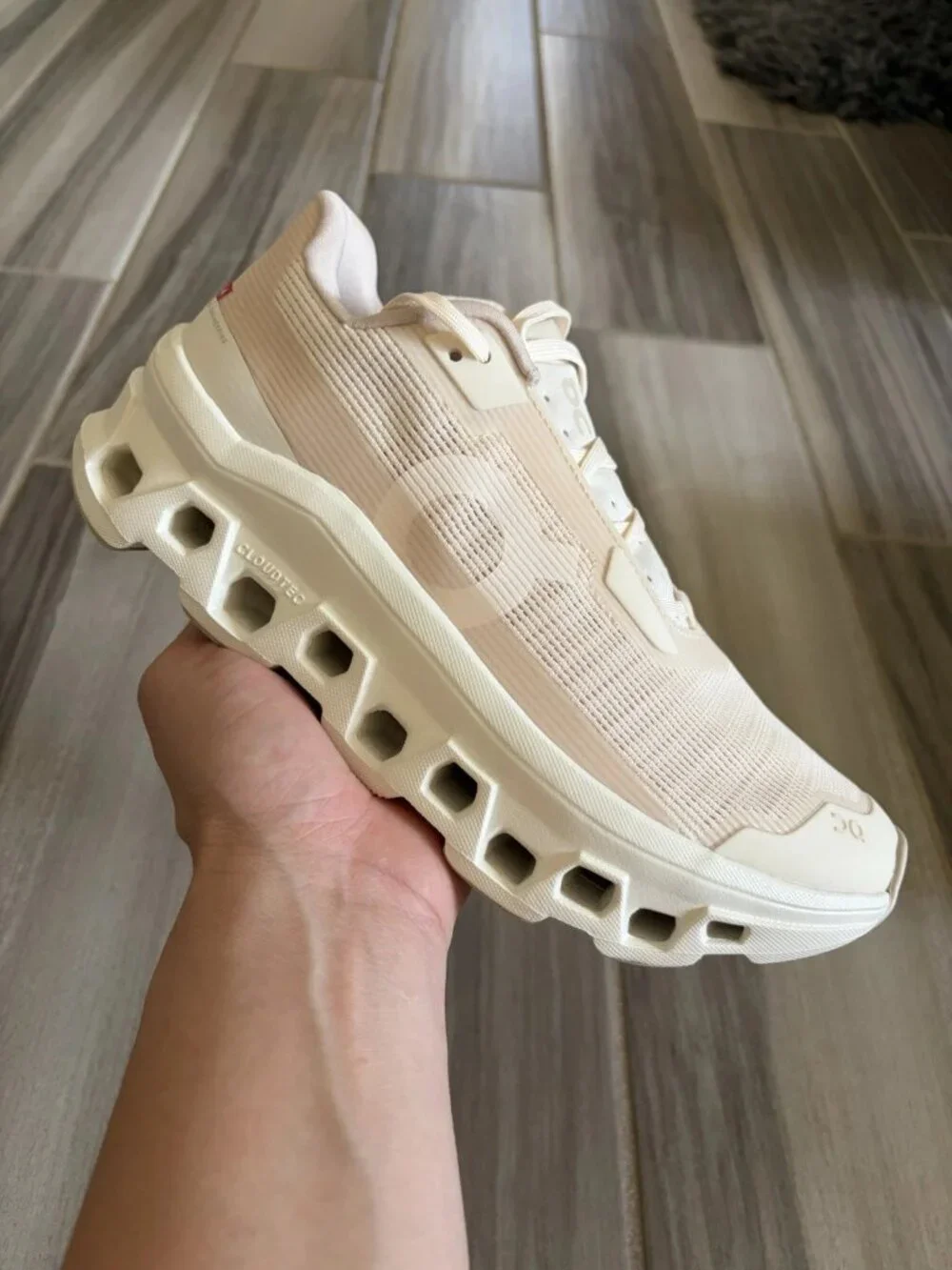 Women's On Running Cloudmonster Void Shoes - Dew Ivory 3WF10493043